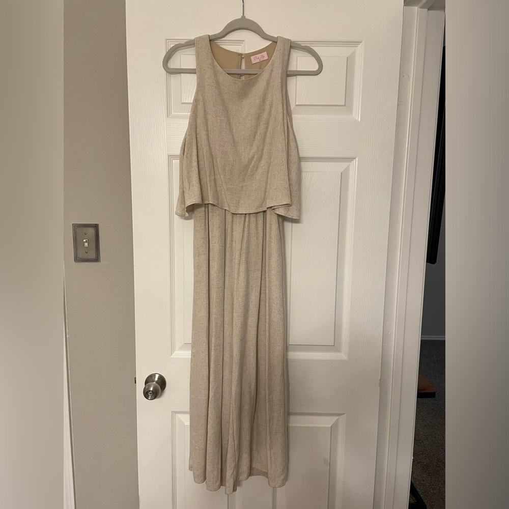 Beige jumpsuit - Size M - Pinklily
